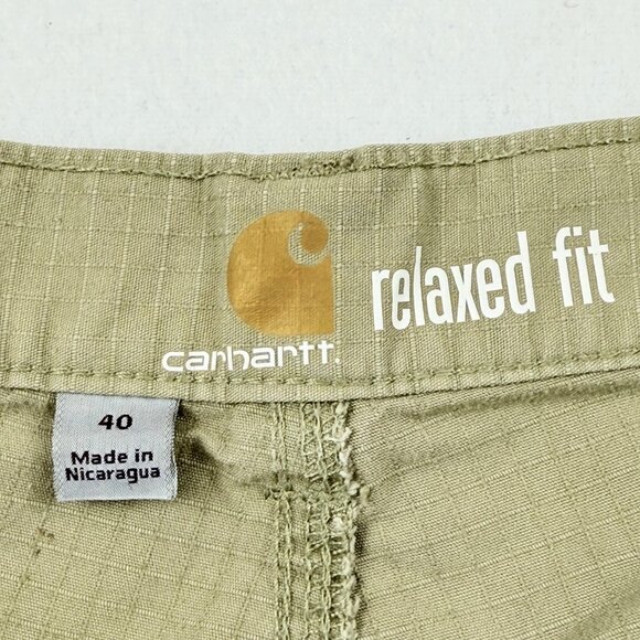 Carhartt Men's Force Broxton Tan Cargo Short Relaxed Fit Size 40 - Picture 6 of 12